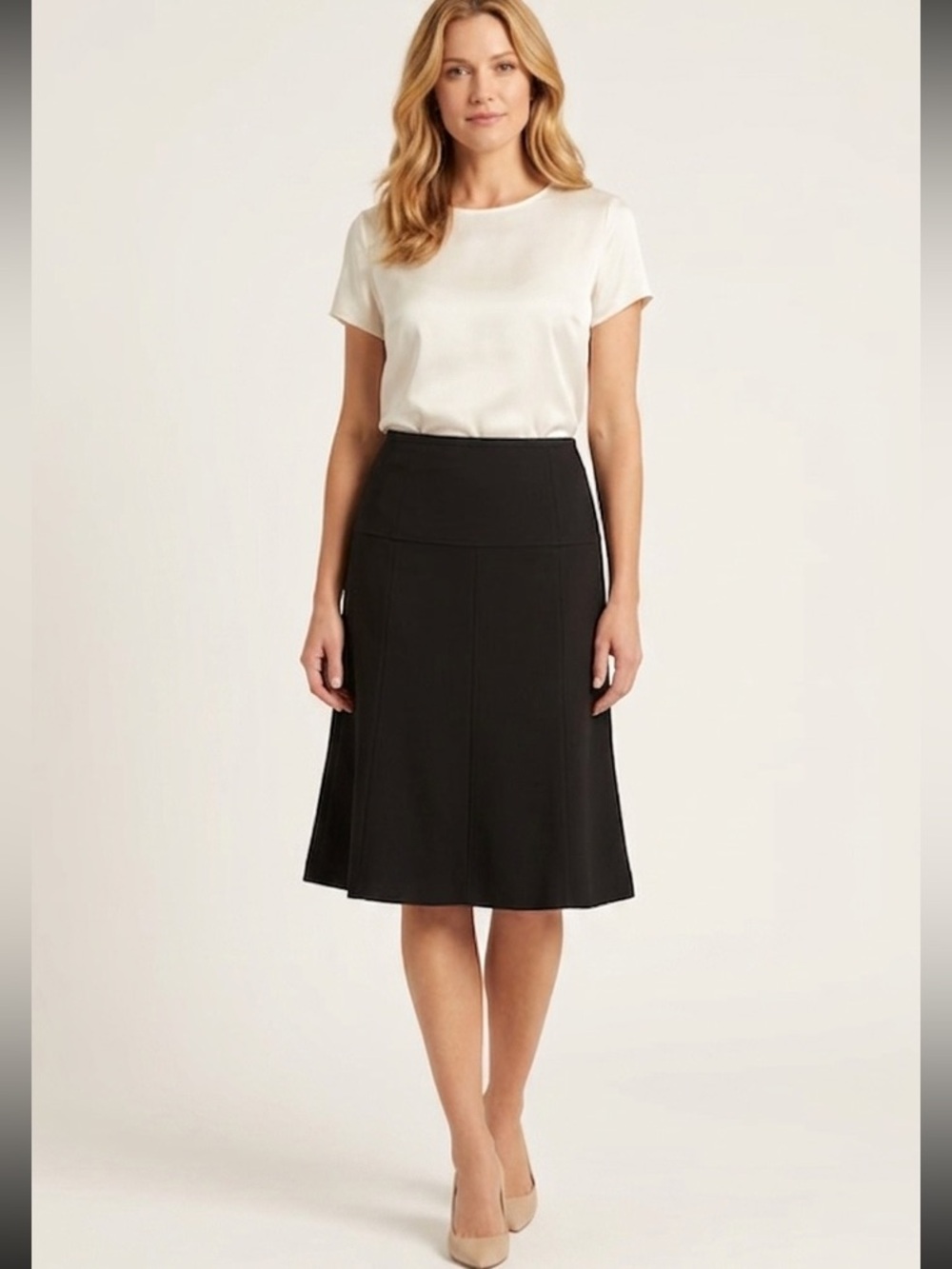 Diane Von Furstenberg Classic Black A-Line Skirt - Women